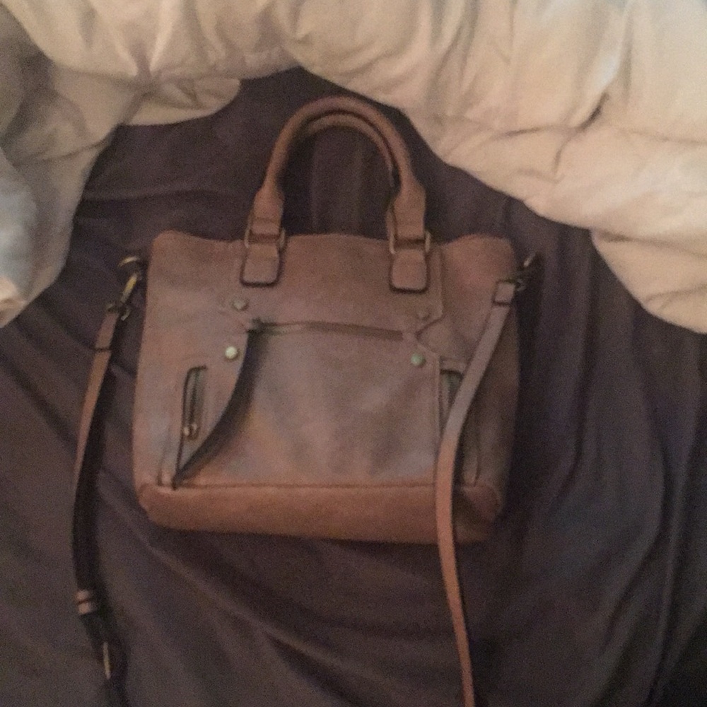 Brush rose pink handbag
